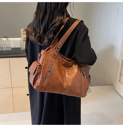 Alva | Elegant Läder Tote Bag