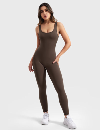 NovaFit™ | Gym Jumpsuit med V-Rygg